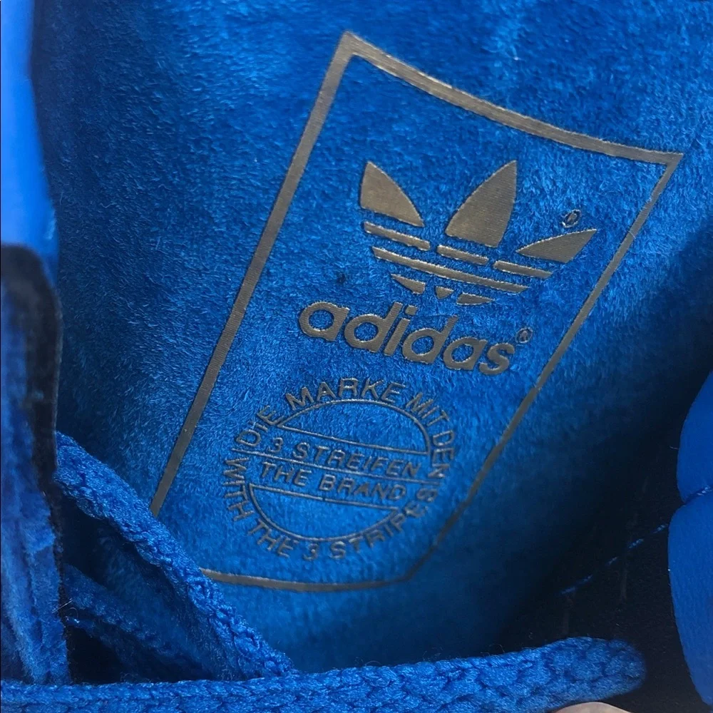 NEW Adidas Hamburg Original Sneakers W 7.5 / M 6.5 Blue Bird/Solar/Gum Orange